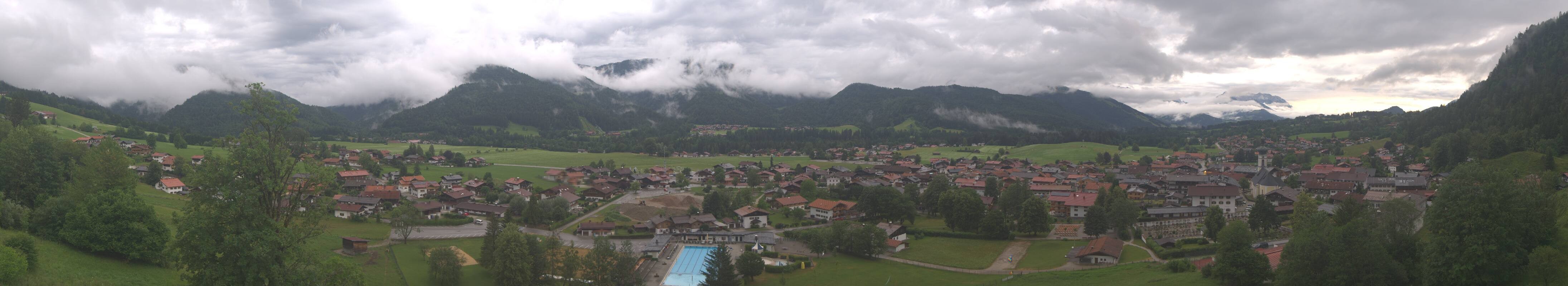 Archiv Foto Webcam Panoramablick auf das Dorf Reit im Winkl