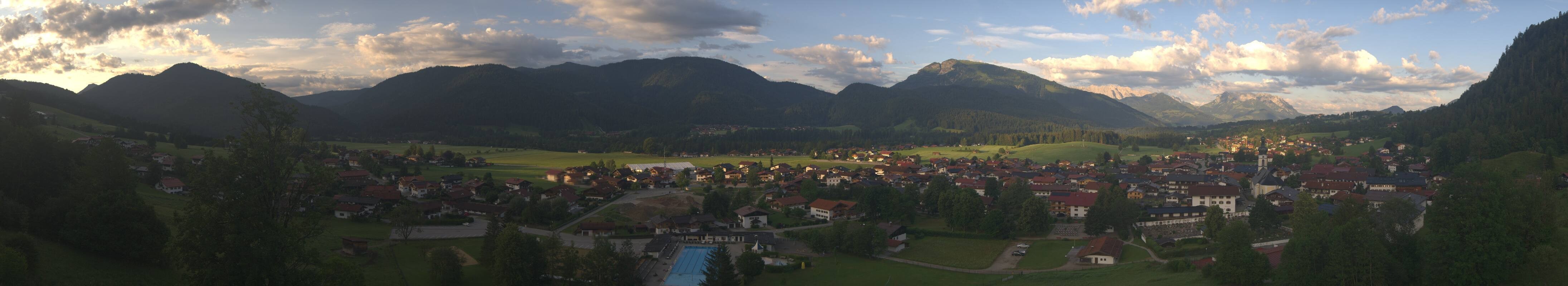 Archiv Foto Webcam Panoramablick auf das Dorf Reit im Winkl