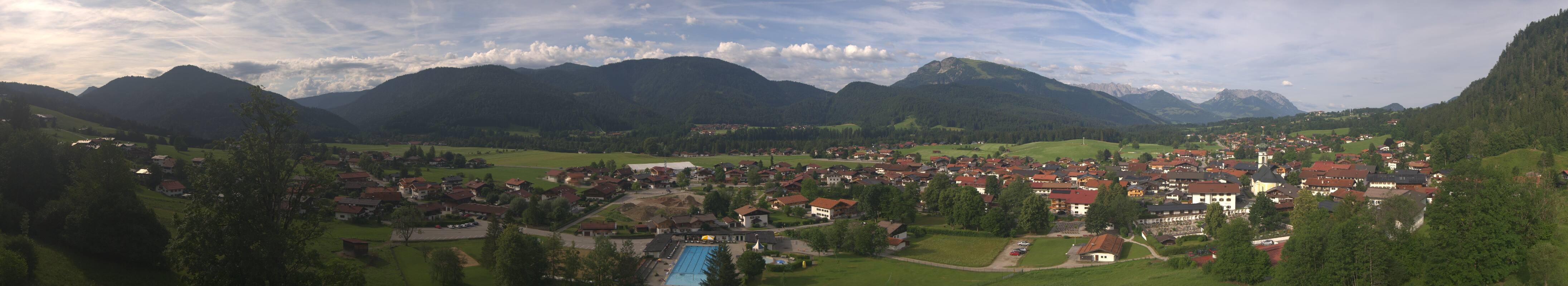 Archiv Foto Webcam Panoramablick auf das Dorf Reit im Winkl