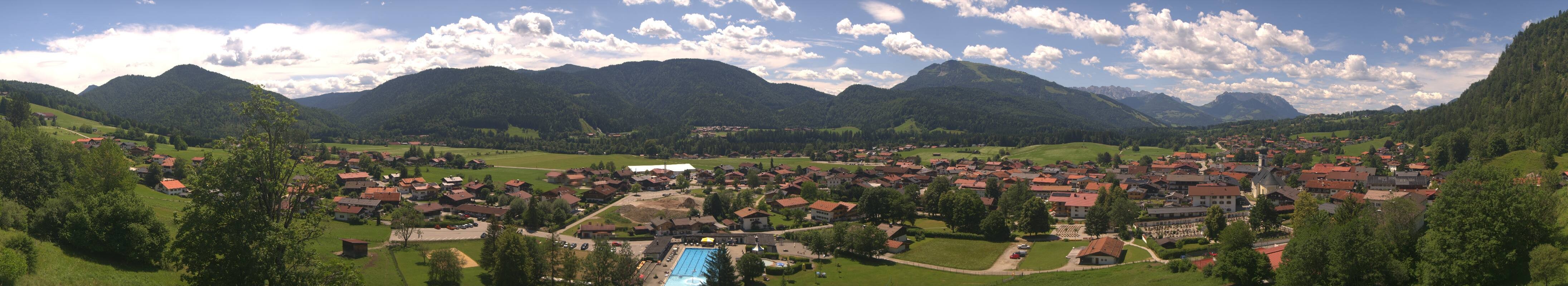 Archiv Foto Webcam Panoramablick auf das Dorf Reit im Winkl