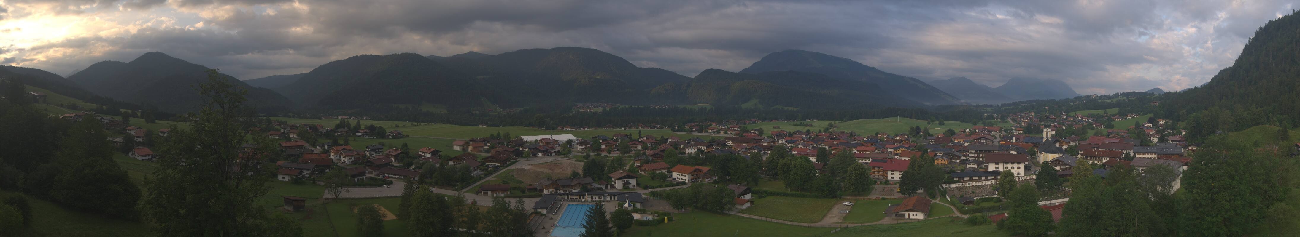 Archiv Foto Webcam Panoramablick auf das Dorf Reit im Winkl