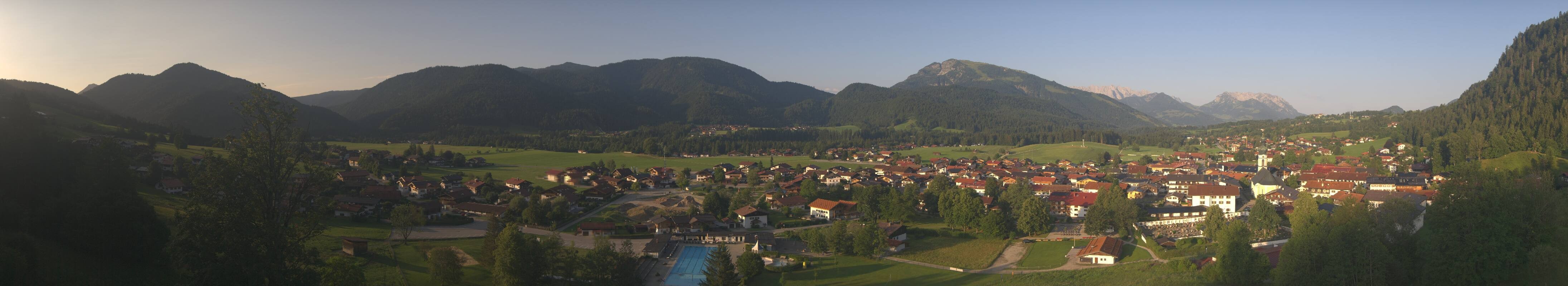 Archiv Foto Webcam Panoramablick auf das Dorf Reit im Winkl