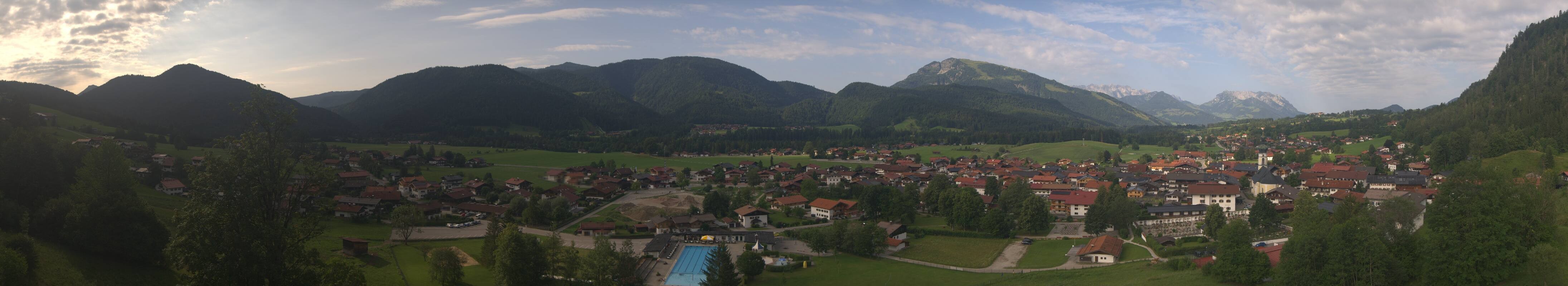 Archiv Foto Webcam Panoramablick auf das Dorf Reit im Winkl
