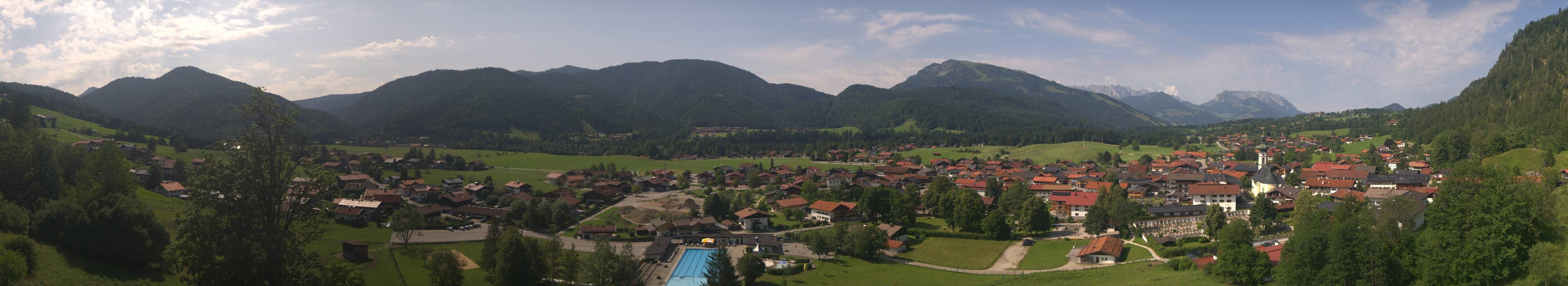 Archiv Foto Webcam Panoramablick auf das Dorf Reit im Winkl
