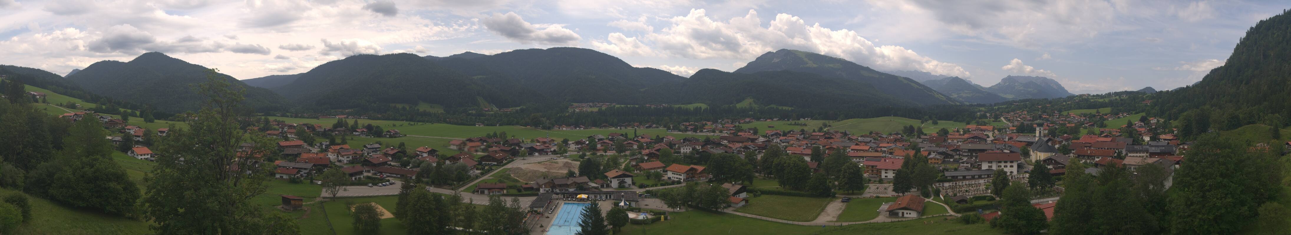 Archiv Foto Webcam Panoramablick auf das Dorf Reit im Winkl