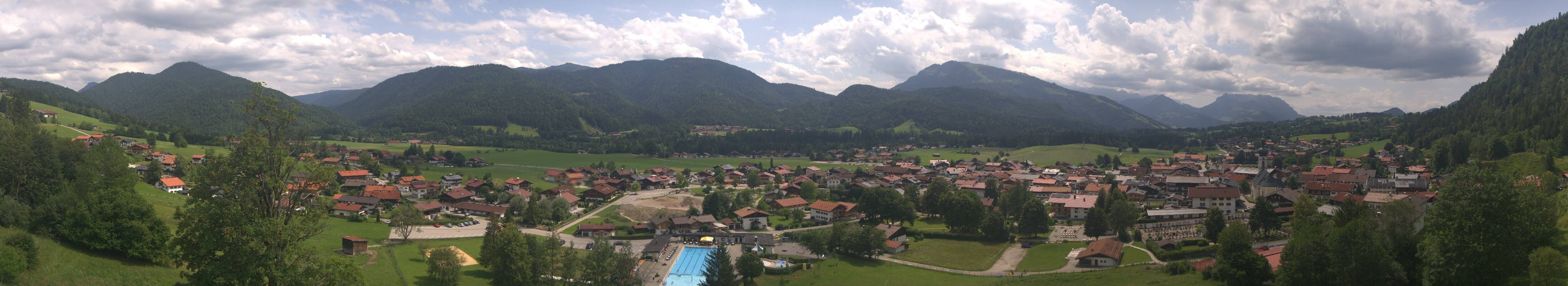 Archiv Foto Webcam Panoramablick auf das Dorf Reit im Winkl