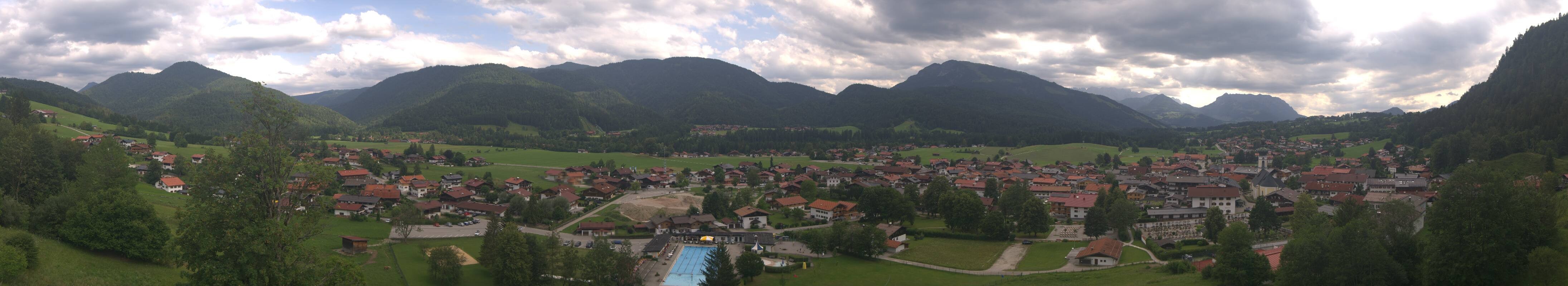 Archiv Foto Webcam Panoramablick auf das Dorf Reit im Winkl