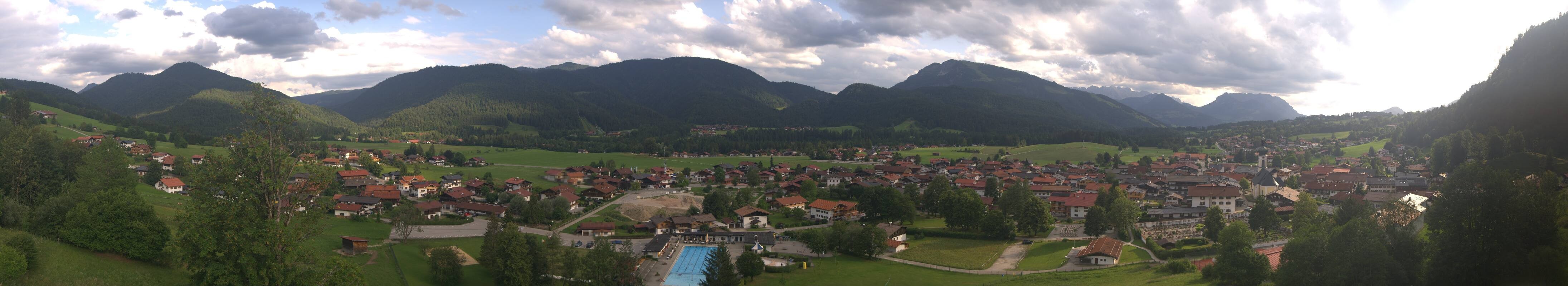 Archiv Foto Webcam Panoramablick auf das Dorf Reit im Winkl