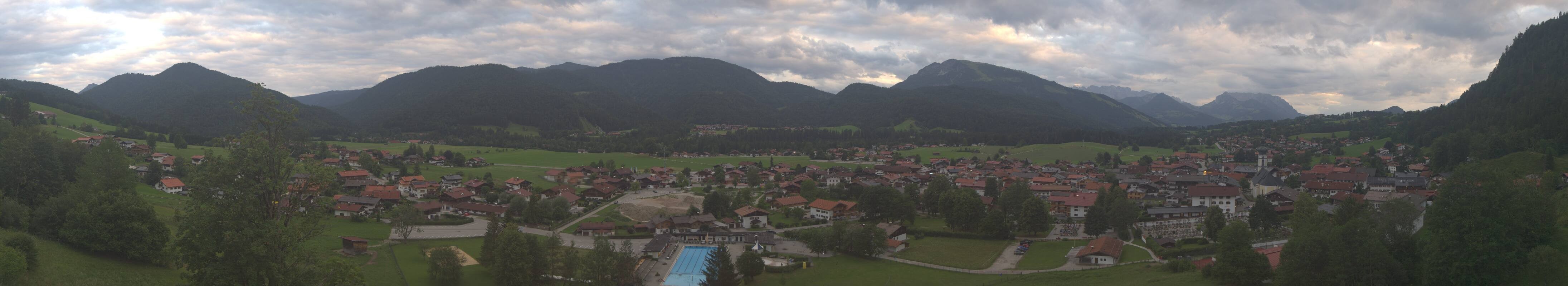 Archiv Foto Webcam Panoramablick auf das Dorf Reit im Winkl