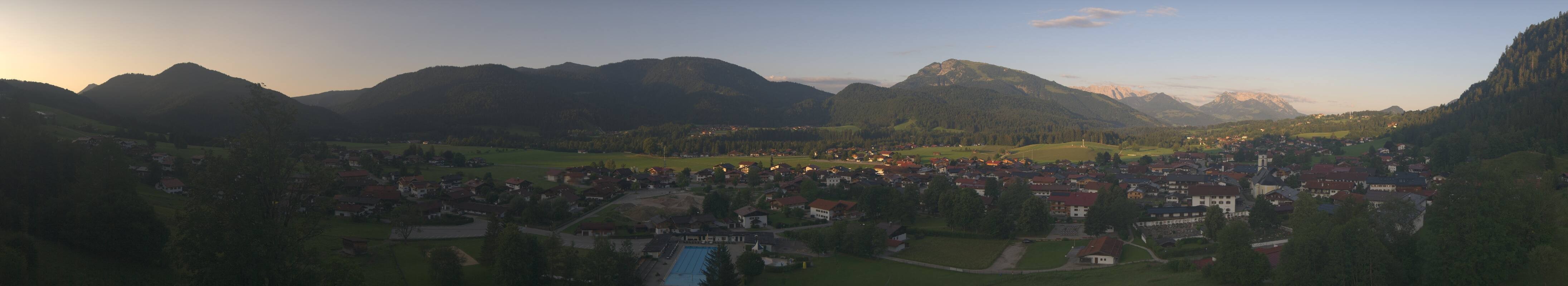 Archiv Foto Webcam Panoramablick auf das Dorf Reit im Winkl