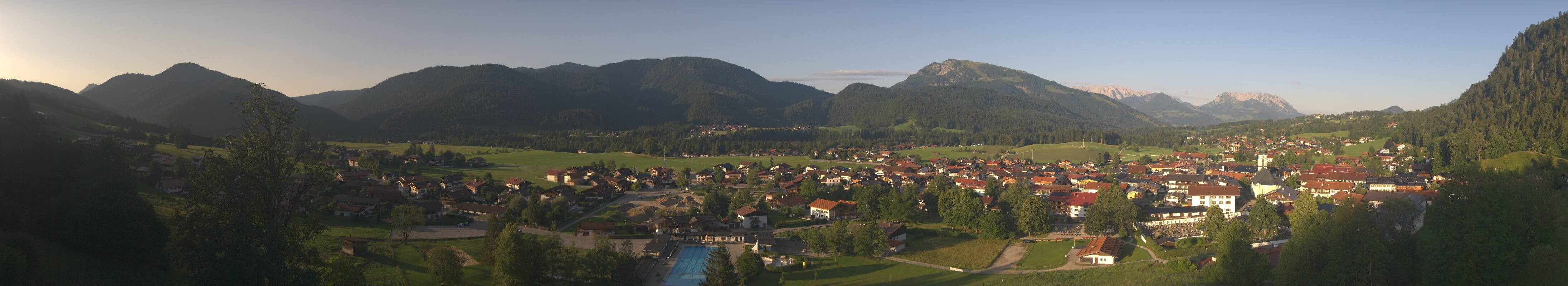 Archiv Foto Webcam Panoramablick auf das Dorf Reit im Winkl