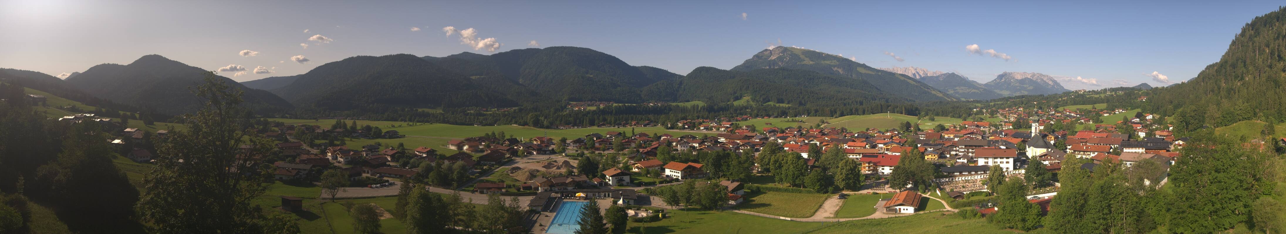 Archiv Foto Webcam Panoramablick auf das Dorf Reit im Winkl