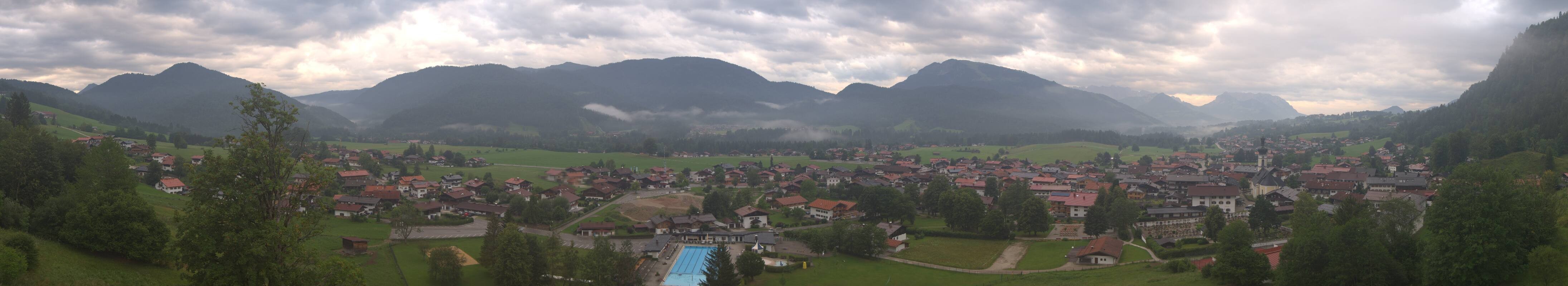 Archiv Foto Webcam Panoramablick auf das Dorf Reit im Winkl