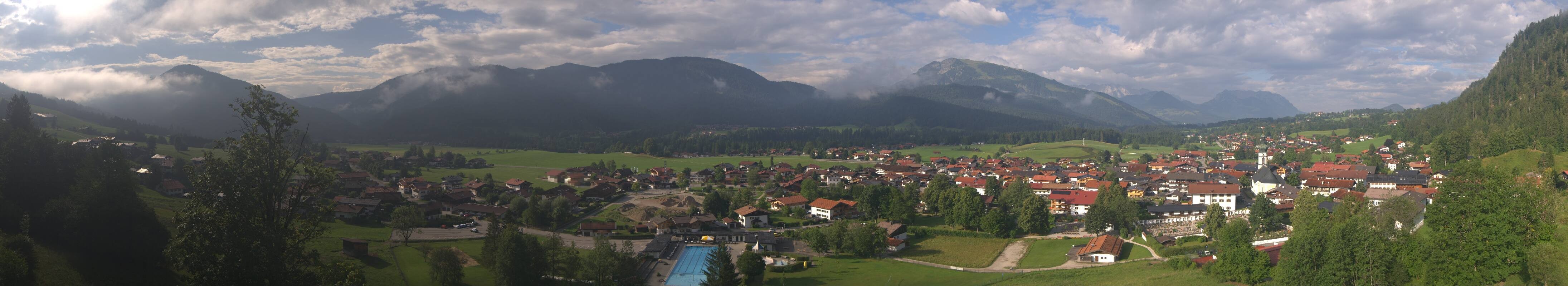Archiv Foto Webcam Panoramablick auf das Dorf Reit im Winkl