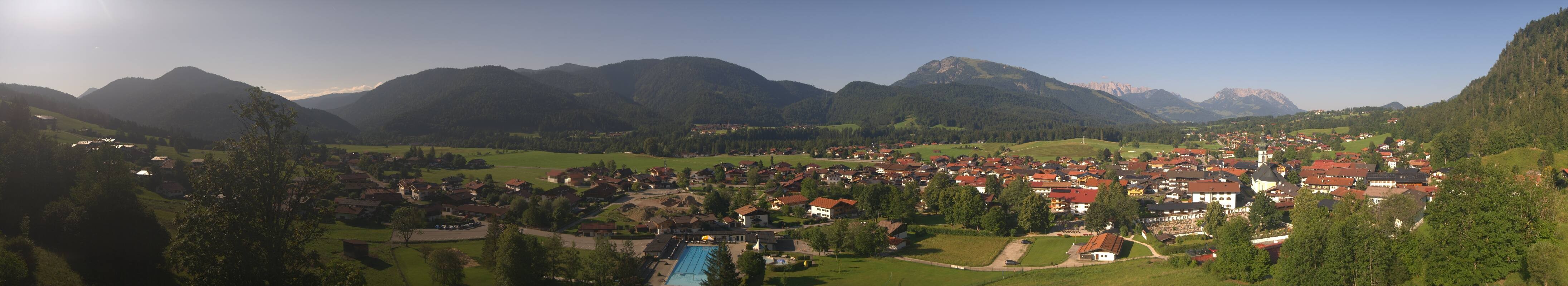 Archiv Foto Webcam Panoramablick auf das Dorf Reit im Winkl