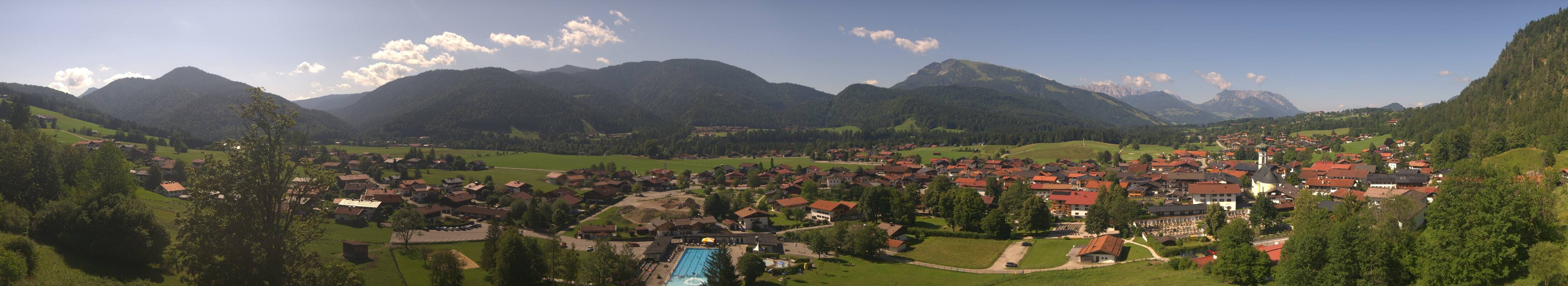 Archiv Foto Webcam Panoramablick auf das Dorf Reit im Winkl