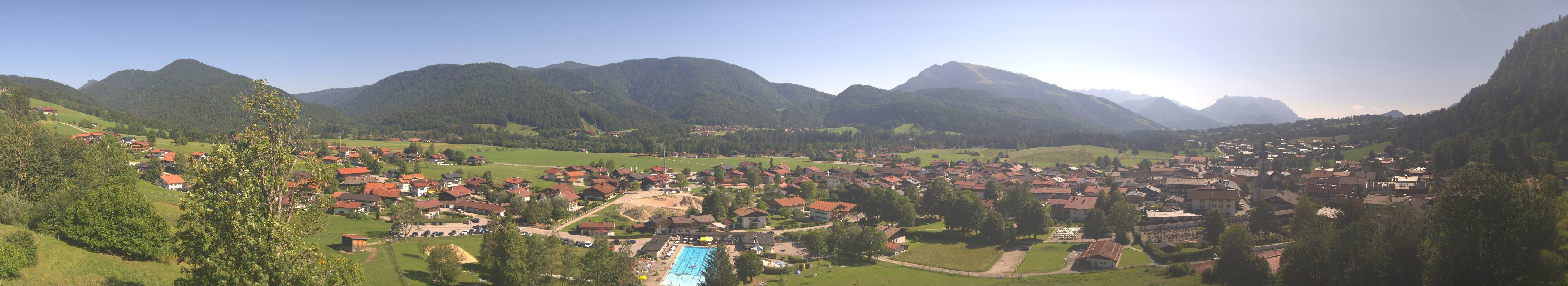 Archiv Foto Webcam Panoramablick auf das Dorf Reit im Winkl