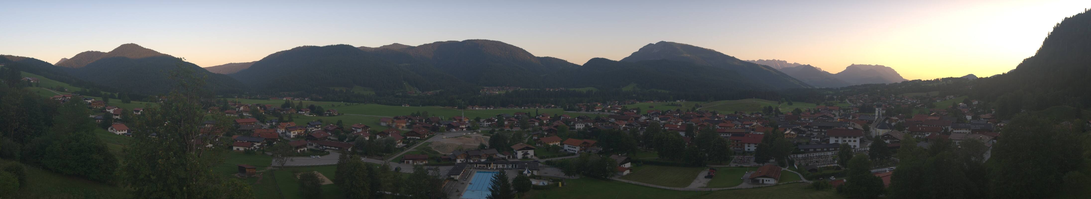 Archiv Foto Webcam Panoramablick auf das Dorf Reit im Winkl