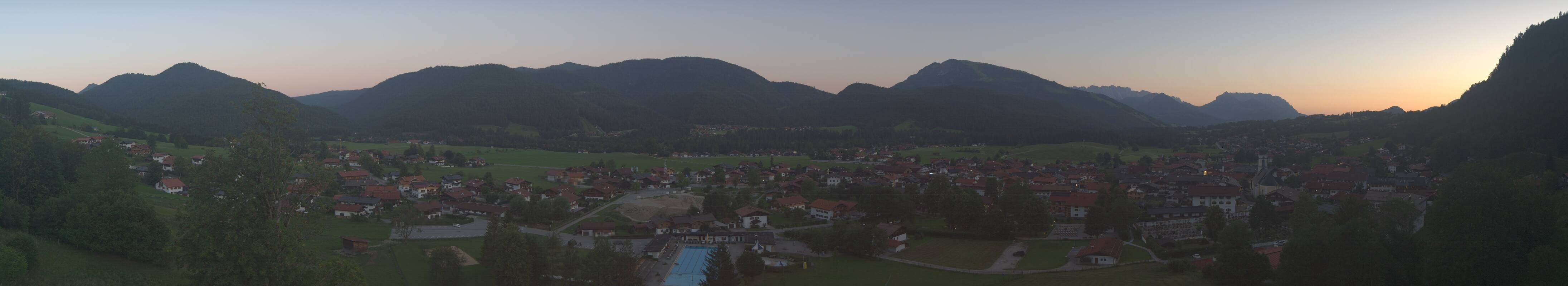 Archiv Foto Webcam Panoramablick auf das Dorf Reit im Winkl