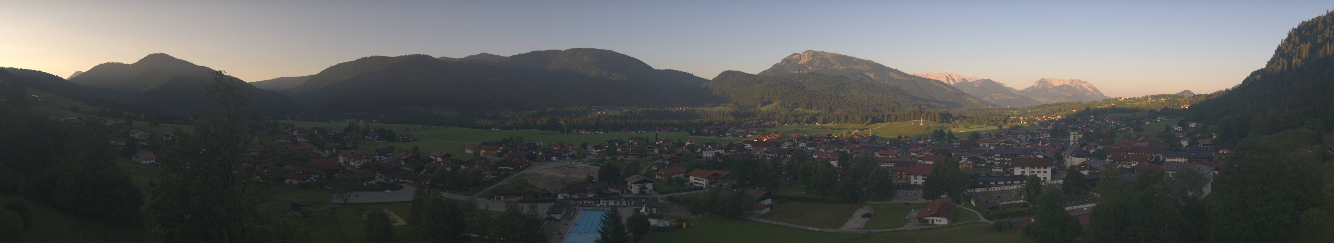 Archiv Foto Webcam Panoramablick auf das Dorf Reit im Winkl