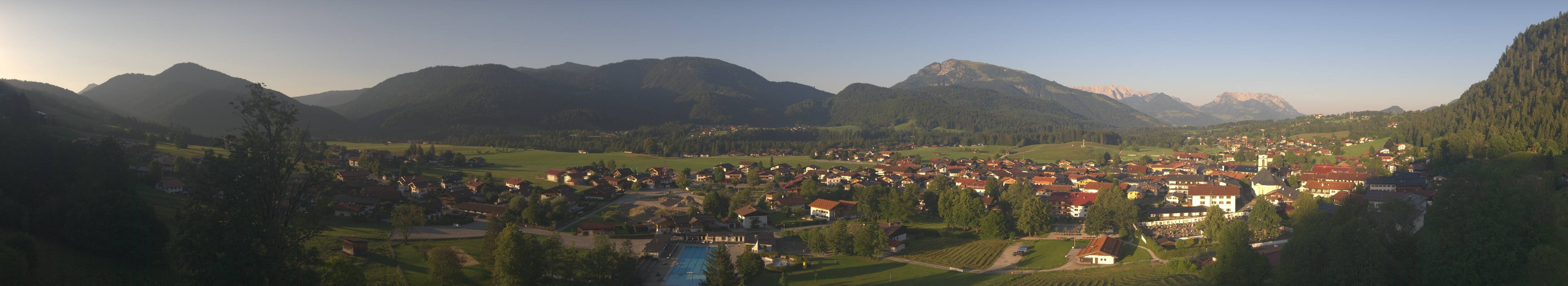 Archiv Foto Webcam Panoramablick auf das Dorf Reit im Winkl