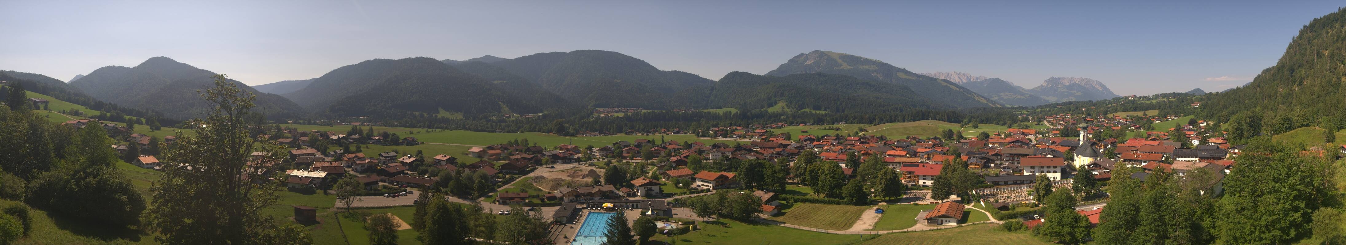 Archiv Foto Webcam Panoramablick auf das Dorf Reit im Winkl