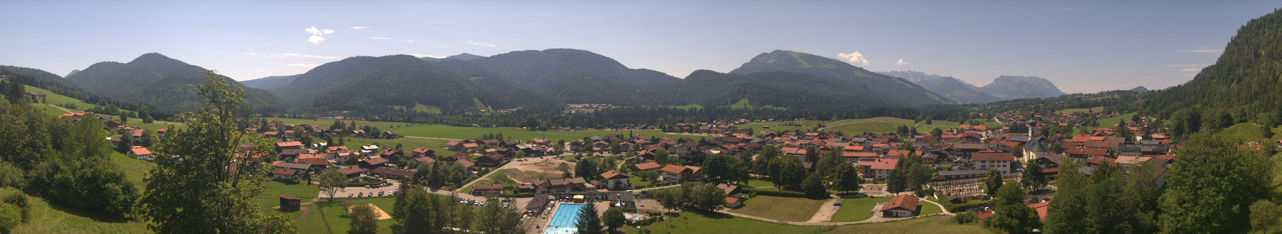 Archiv Foto Webcam Panoramablick auf das Dorf Reit im Winkl