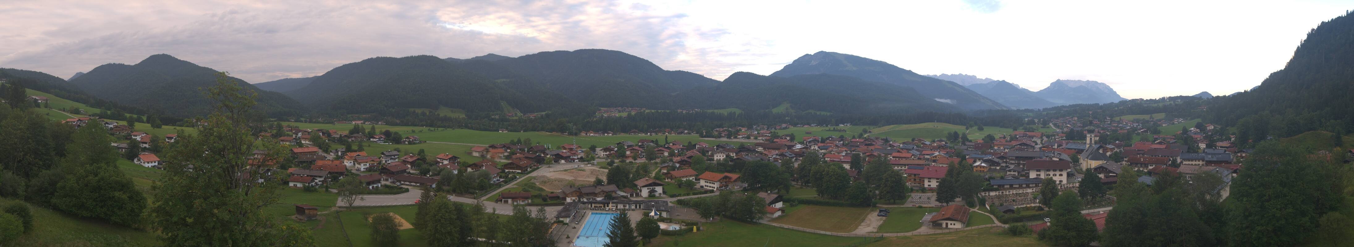 Archiv Foto Webcam Panoramablick auf das Dorf Reit im Winkl