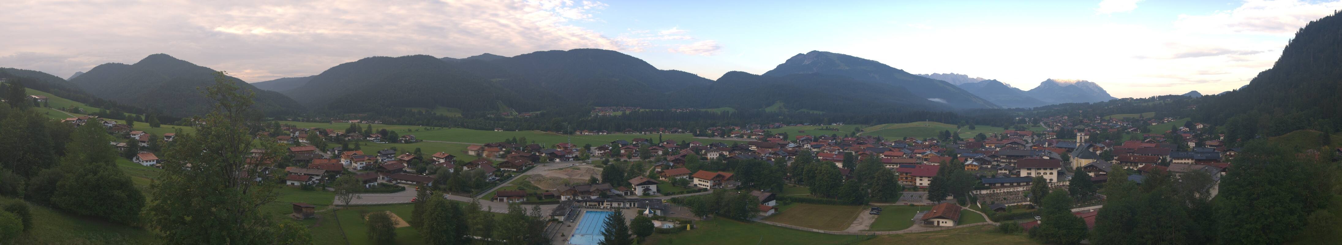 Archiv Foto Webcam Panoramablick auf das Dorf Reit im Winkl