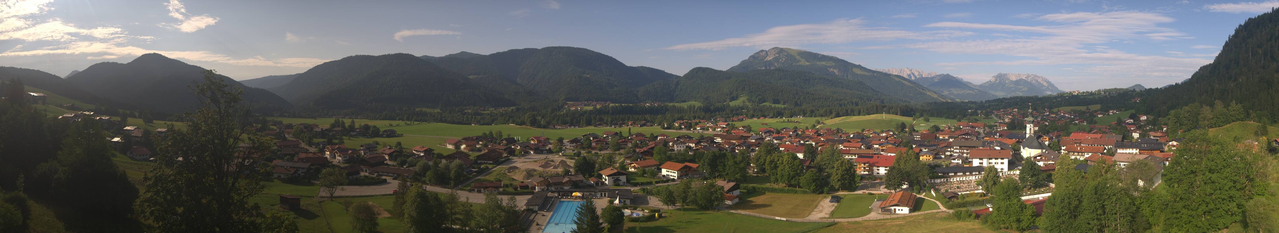 Archiv Foto Webcam Panoramablick auf das Dorf Reit im Winkl