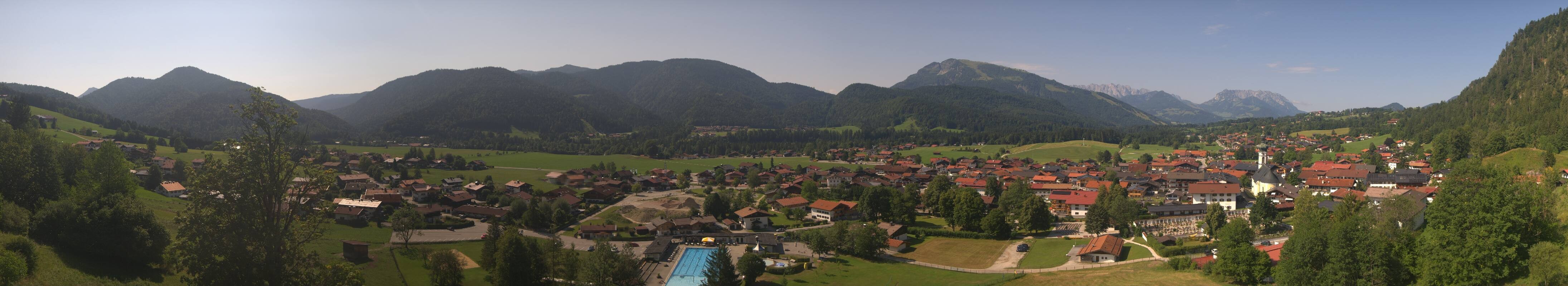Archiv Foto Webcam Panoramablick auf das Dorf Reit im Winkl