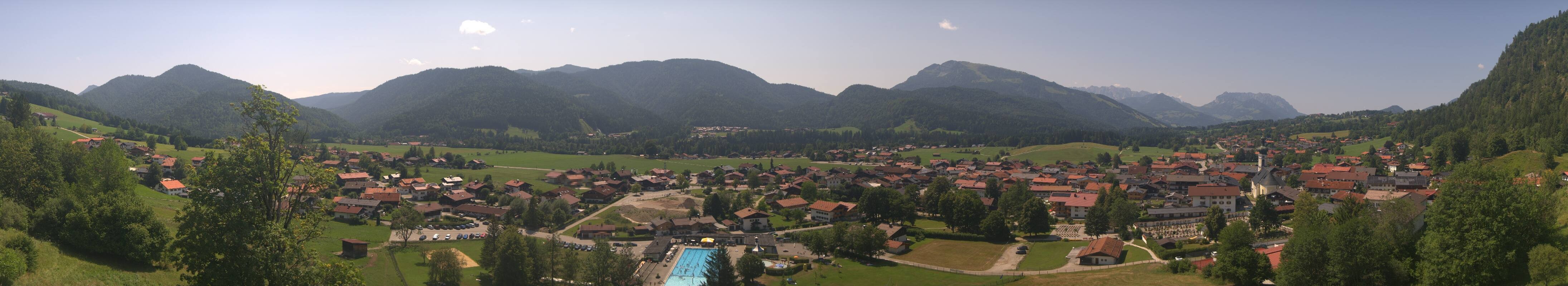 Archiv Foto Webcam Panoramablick auf das Dorf Reit im Winkl