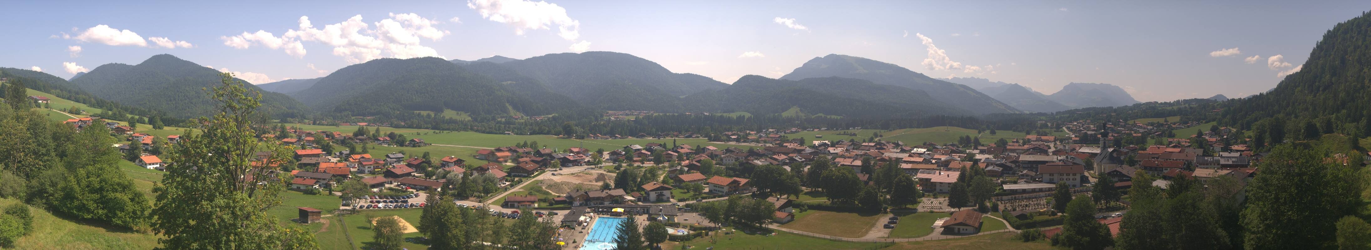 Archiv Foto Webcam Panoramablick auf das Dorf Reit im Winkl