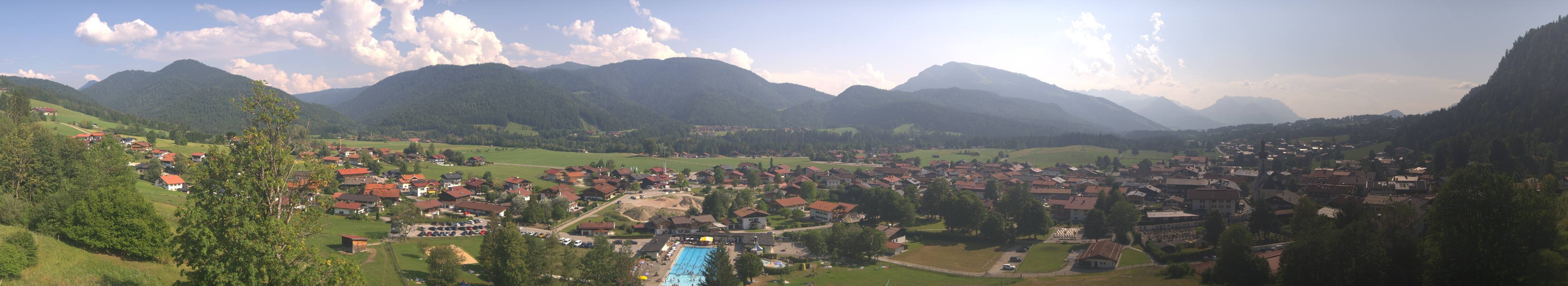 Archiv Foto Webcam Panoramablick auf das Dorf Reit im Winkl
