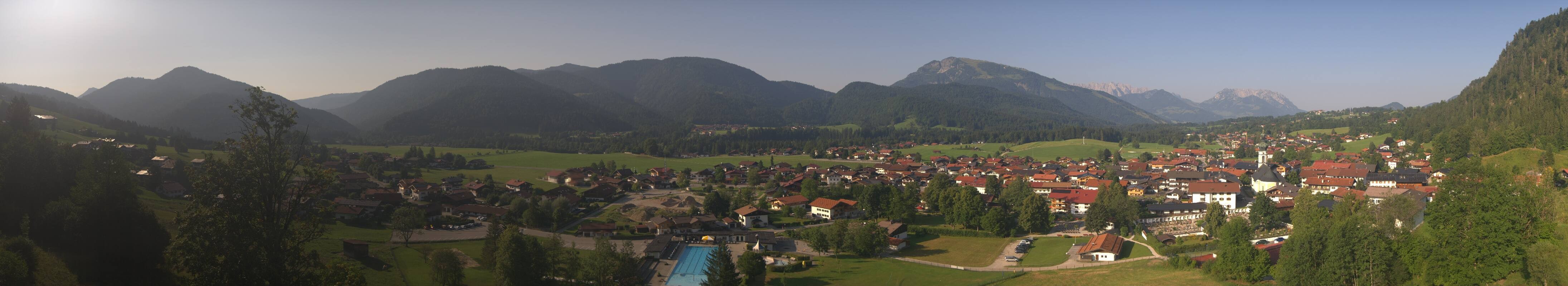 Archiv Foto Webcam Panoramablick auf das Dorf Reit im Winkl