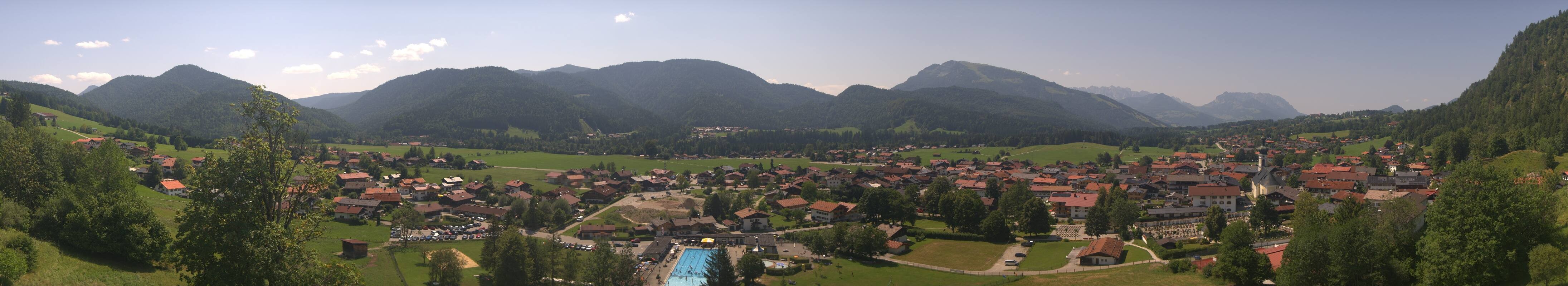 Archiv Foto Webcam Panoramablick auf das Dorf Reit im Winkl