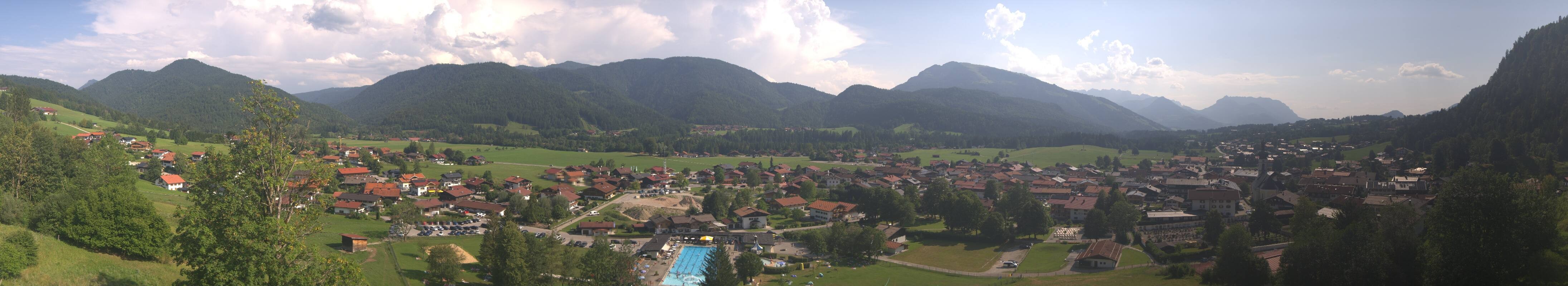 Archiv Foto Webcam Panoramablick auf das Dorf Reit im Winkl