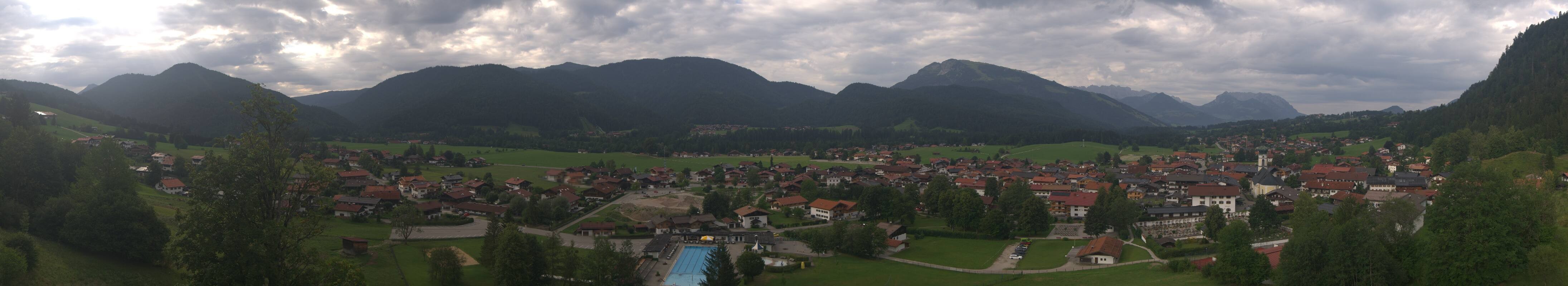 Archiv Foto Webcam Panoramablick auf das Dorf Reit im Winkl