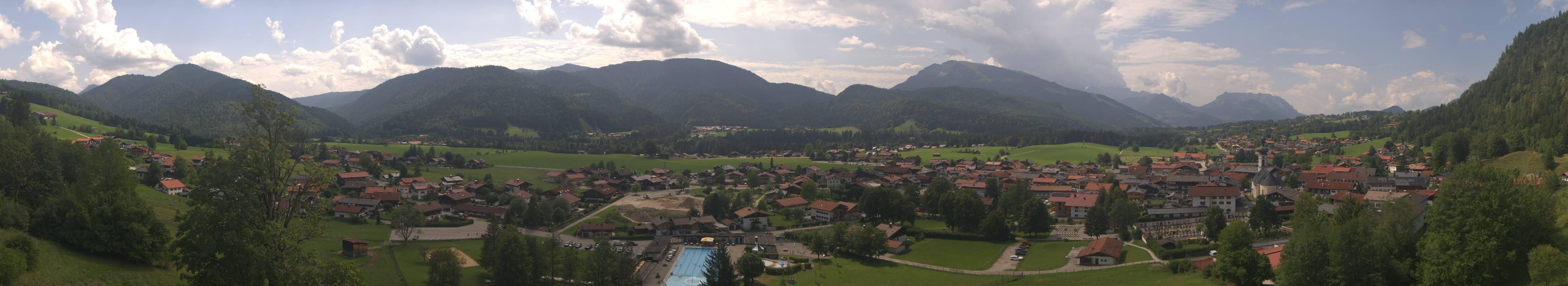 Archiv Foto Webcam Panoramablick auf das Dorf Reit im Winkl