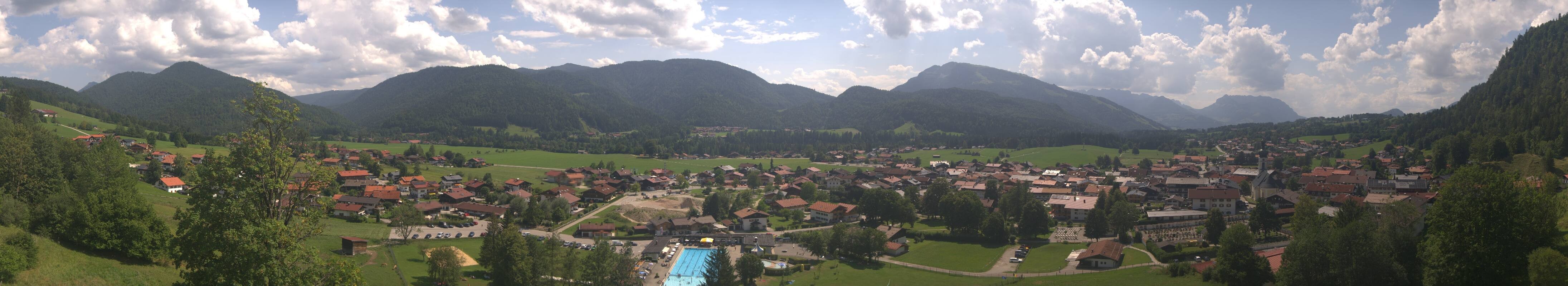 Archiv Foto Webcam Panoramablick auf das Dorf Reit im Winkl