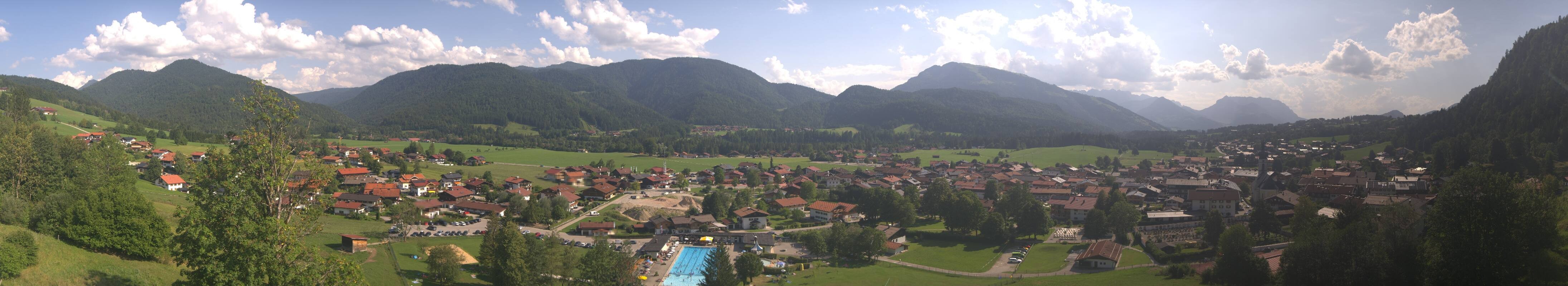 Archiv Foto Webcam Panoramablick auf das Dorf Reit im Winkl