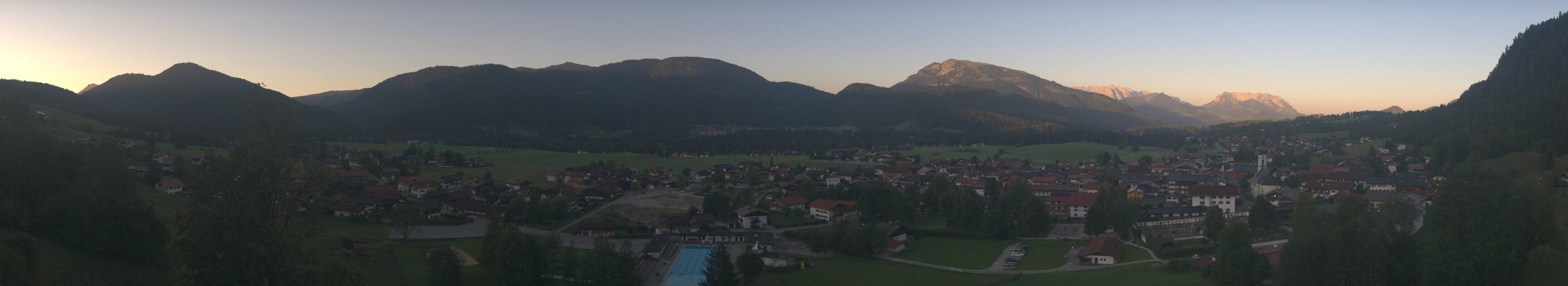 Archiv Foto Webcam Panoramablick auf das Dorf Reit im Winkl