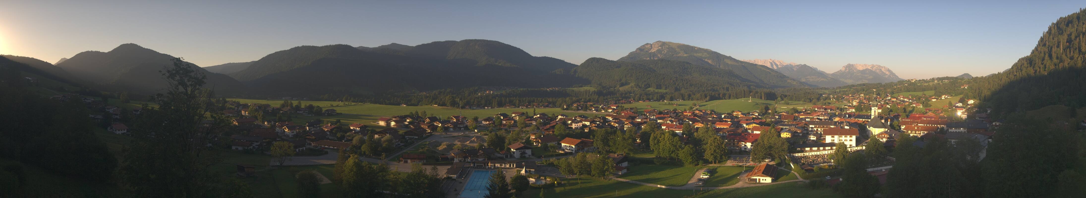 Archiv Foto Webcam Panoramablick auf das Dorf Reit im Winkl
