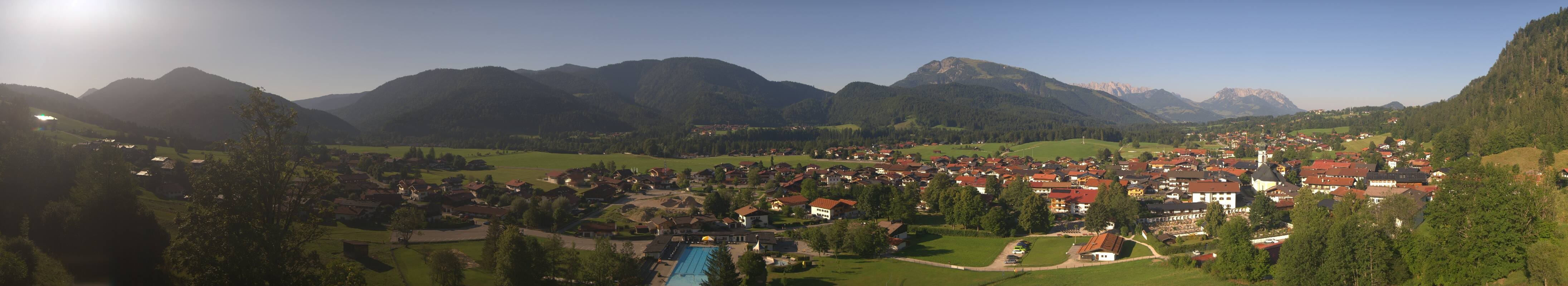 Archiv Foto Webcam Panoramablick auf das Dorf Reit im Winkl