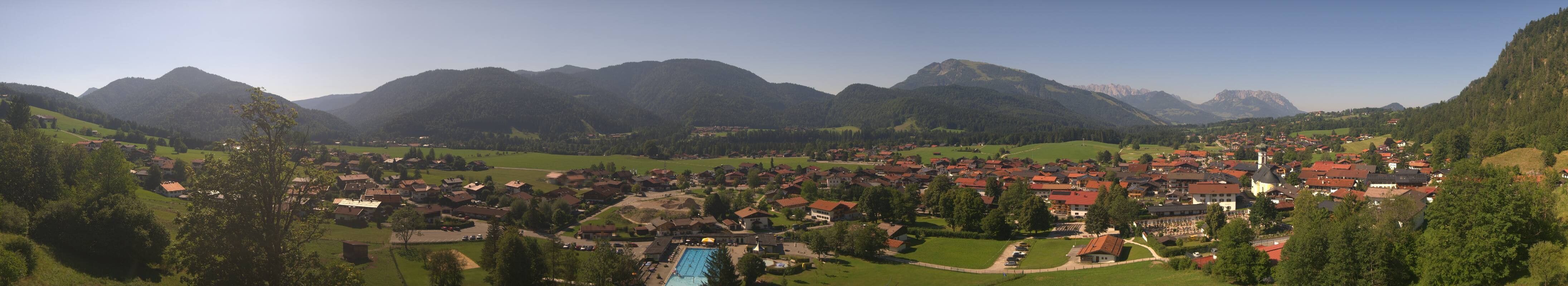 Archiv Foto Webcam Panoramablick auf das Dorf Reit im Winkl