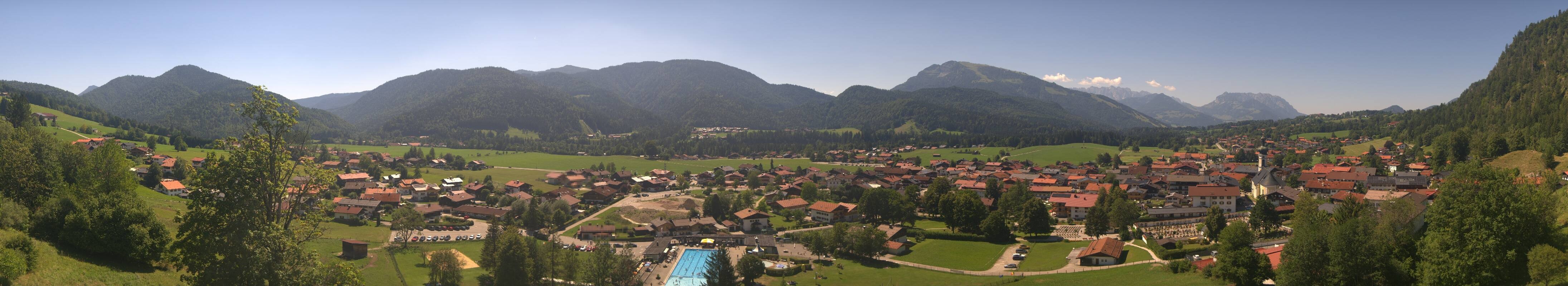 Archiv Foto Webcam Panoramablick auf das Dorf Reit im Winkl