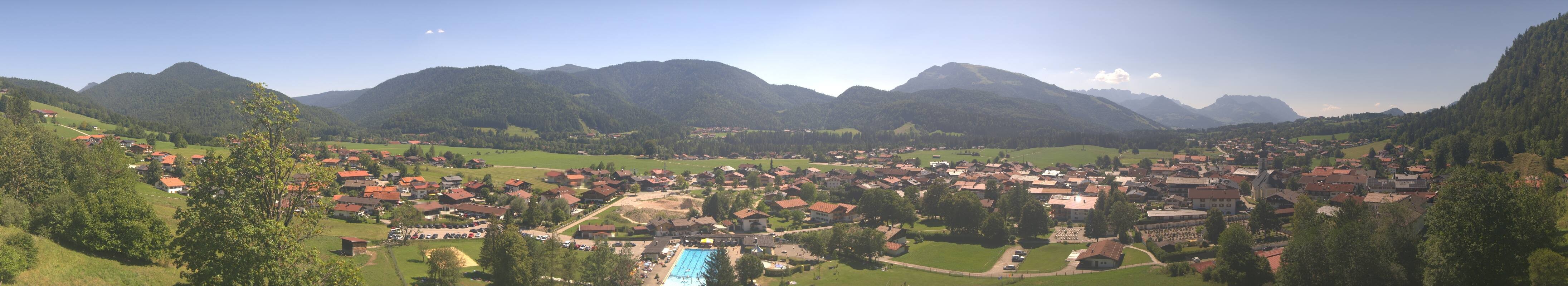 Archiv Foto Webcam Panoramablick auf das Dorf Reit im Winkl