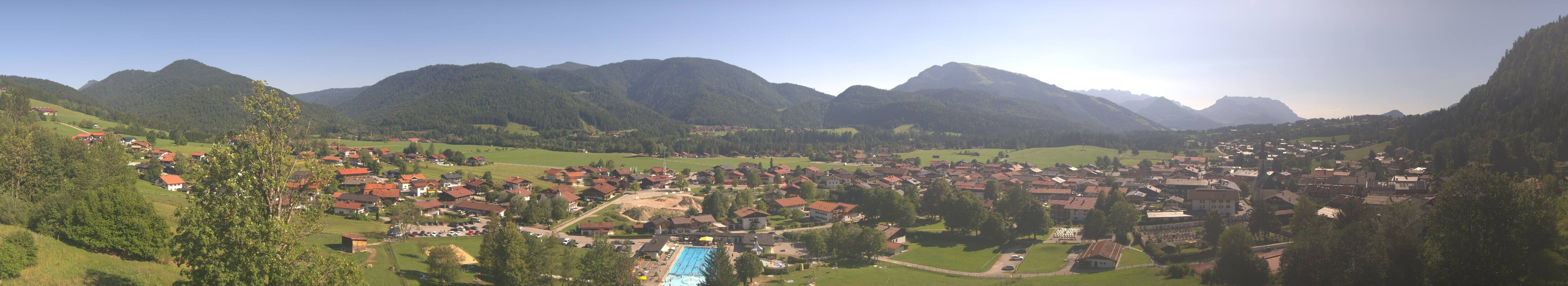 Archiv Foto Webcam Panoramablick auf das Dorf Reit im Winkl