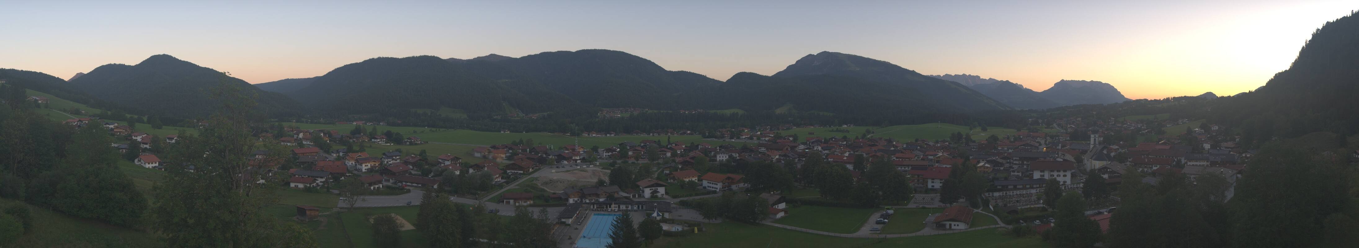 Archiv Foto Webcam Panoramablick auf das Dorf Reit im Winkl