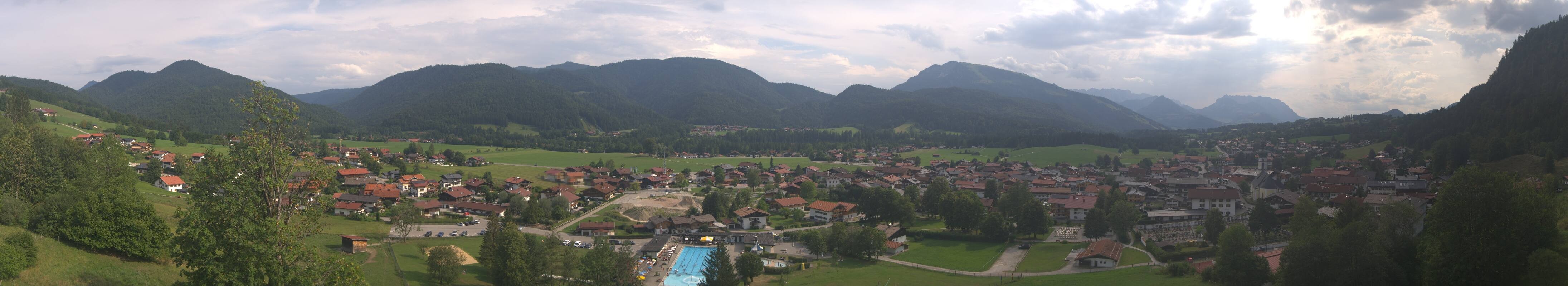 Archiv Foto Webcam Panoramablick auf das Dorf Reit im Winkl